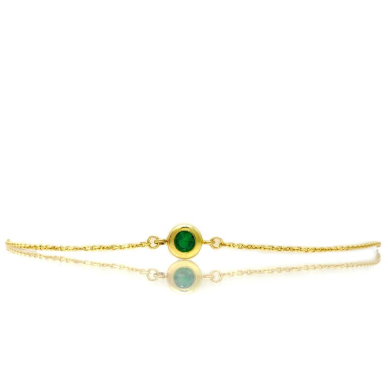 Bracelet zircon vert-min