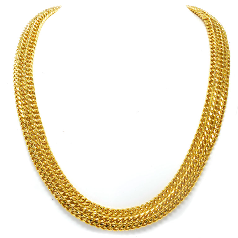 Collier maille americaine 12,5MM 47CM-3