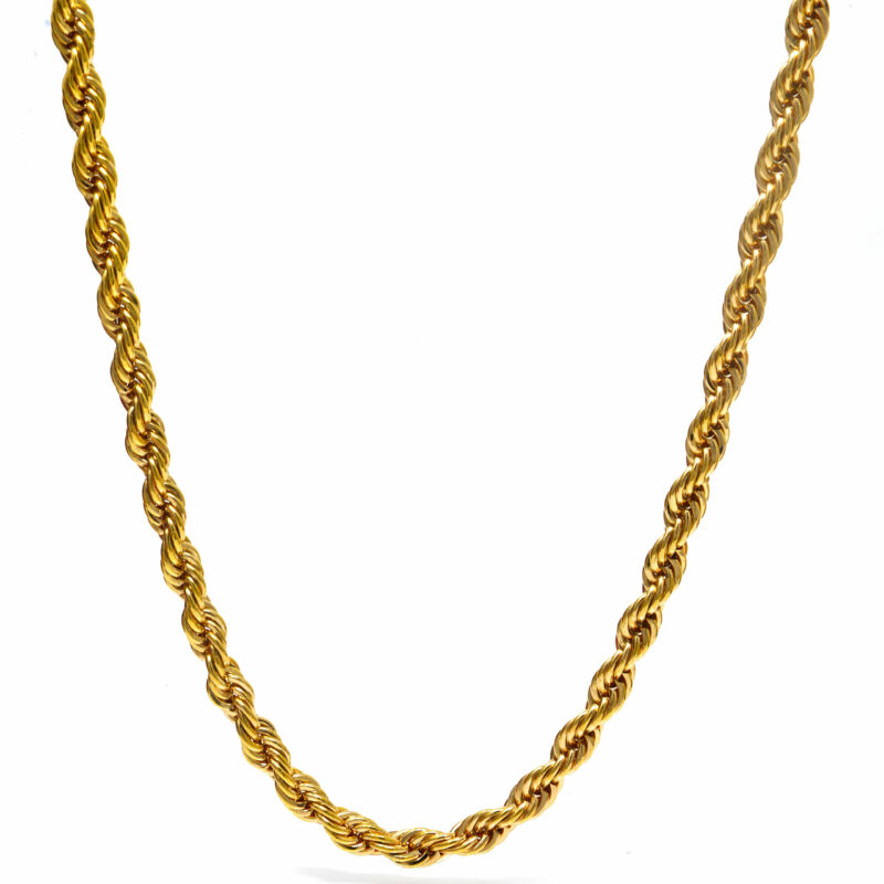 Collier maille corde60CM 6MM-33