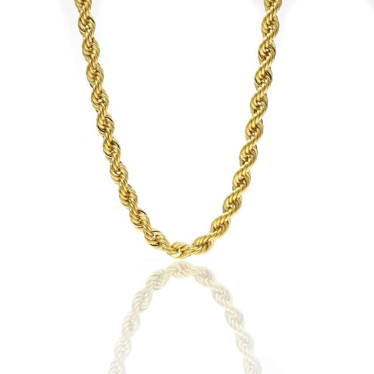 Collier corde 4,2mm Or 18 Carats