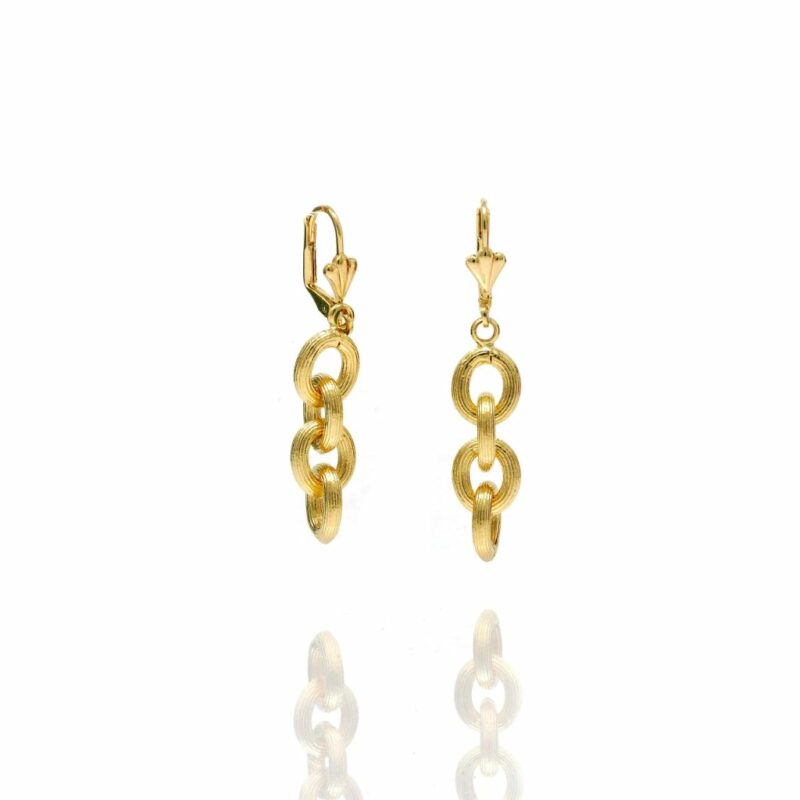 Boucles d'oreilles pendantes en or pour femmes
