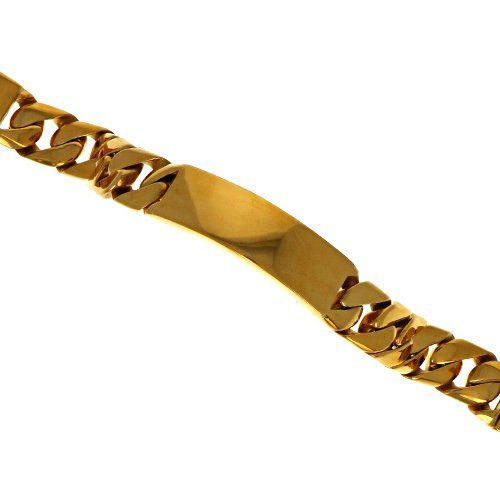 242 KAL-B-07 Bracelet Acier doré identie acier dore 23cm , 109€ vue 4 autre